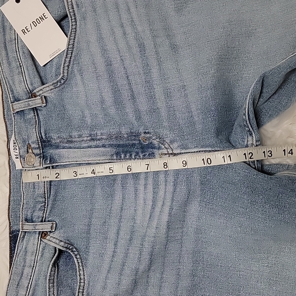 RE/DONE | High Rise 70's Straight Jeans W/Raw Hem - Picture 12 of 12